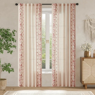 
                    
                      Hydrangea Embroidered Linen Curtains - Jinchan Home
                    
                  