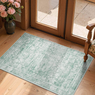 
                    
                      Vintage Distressed Floral Area Rug - Jinchan Home
                    
                  