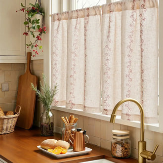 
                    
                      Cute Hello Kitty Paw-Inspired Floral Kitchen Curtains - Jinchan Home
                    
                  