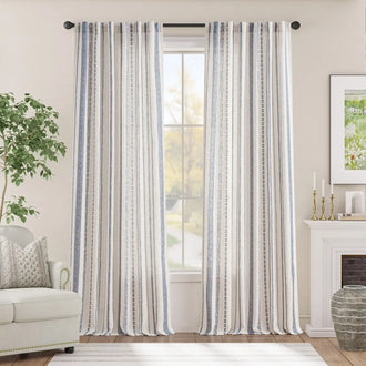 
                    
                      Cross Ripple Print Linen Blend 3-in-1 Curtains - Jinchan Home
                    
                  