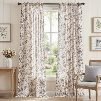 
                    
                      Amelie Floral Linen Blend Curtains - Jinchan Home
                    
                  