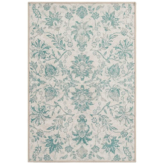 
                    
                      Vintage Distressed Large Floral Scrollwork Area Rug - Jinchan Home
                    
                  