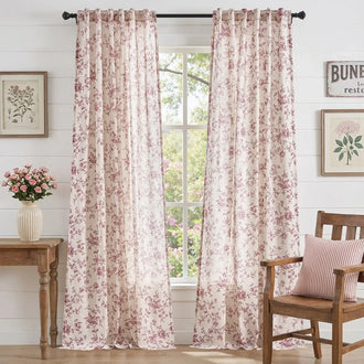 
                    
                      Amelie Floral Linen Blend Curtains - Jinchan Home
                    
                  