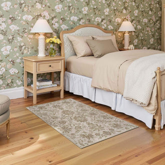 
                    
                      Vintage Distressed Large Floral Scrollwork Area Rug - Jinchan Home
                    
                  