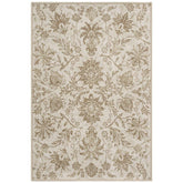 Vintage Distressed Large Floral Scrollwork Area Rug - Jinchan Home