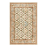 Vintage Floral Polypropylene Area Rug - Jinchan Home