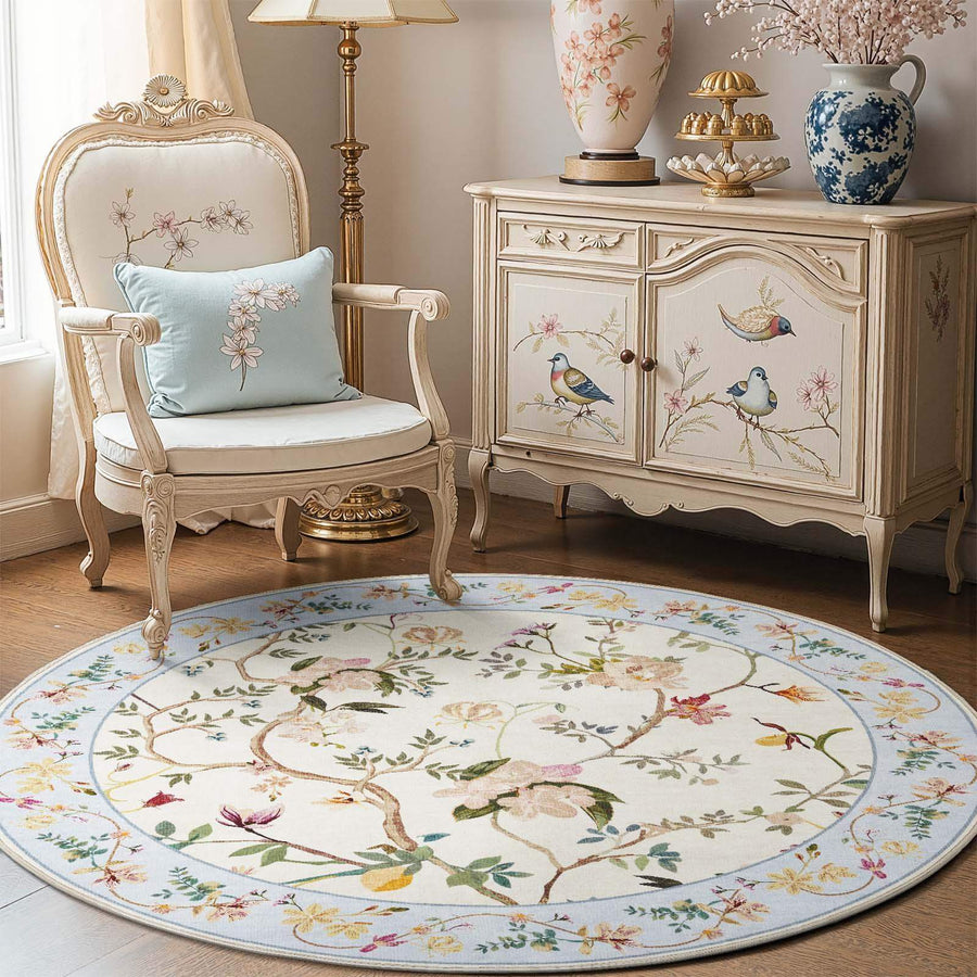 Floral Vine Rug - Jinchan Home