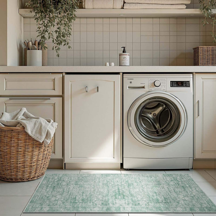 Vintage Distressed Floral Area Rug - Jinchan Home