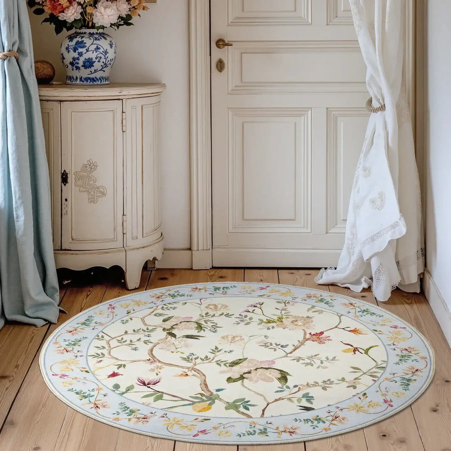 Floral Vine Rug - Jinchan Home