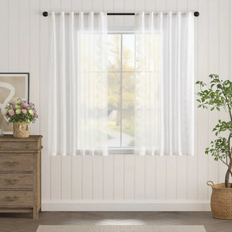 
                    
                      Embroidered Floral Sheer Curtains - Jinchan Home
                    
                  