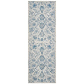 Vintage Distressed Large Floral Scrollwork Area Rug - Jinchan Home