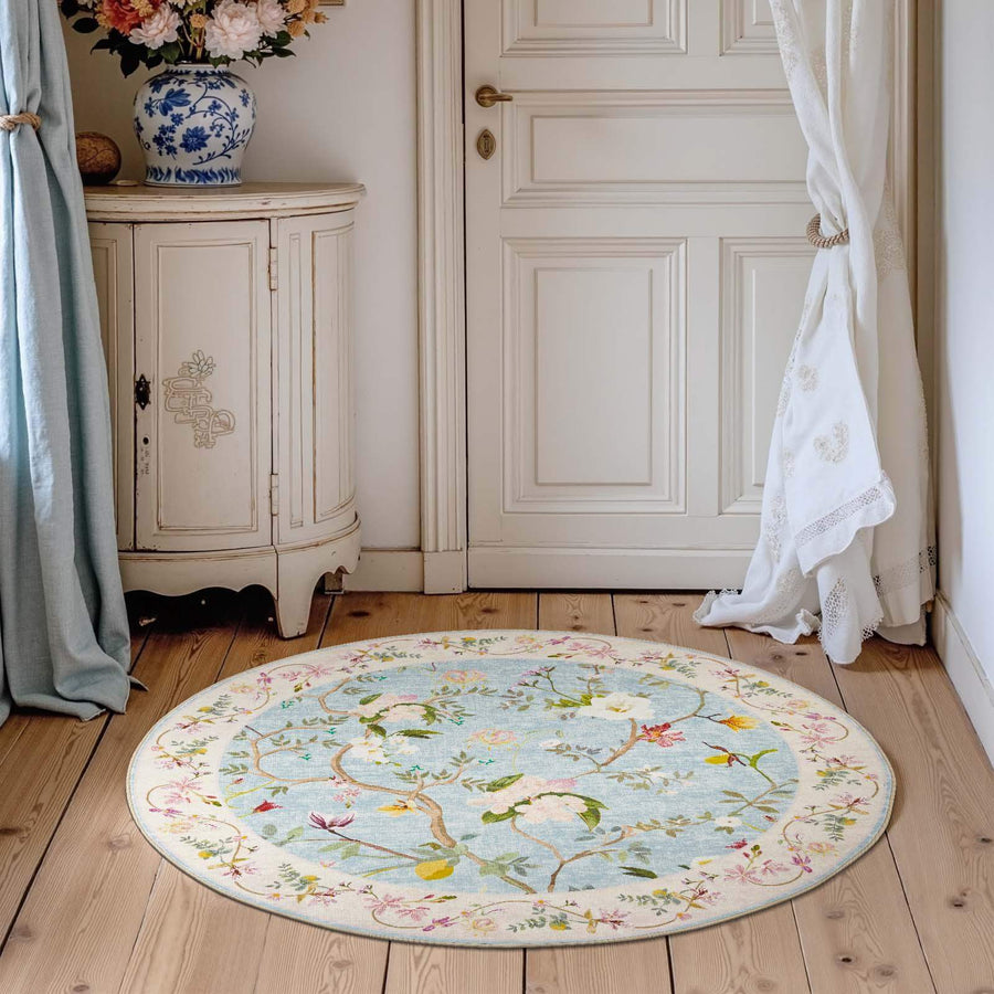Floral Vine Rug - Jinchan Home