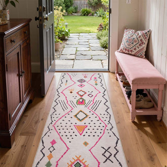 
                    
                      Boho Doodle Geometric Tribal Area Rug - Jinchan Home
                    
                  