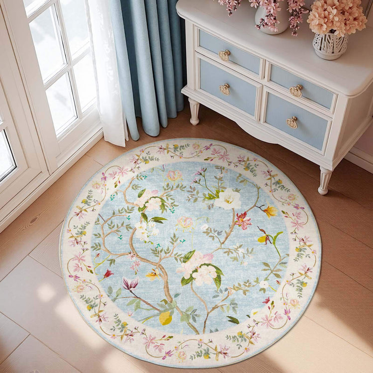 Floral Vine Rug - Jinchan Home