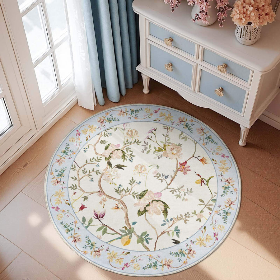 Floral Vine Rug - Jinchan Home