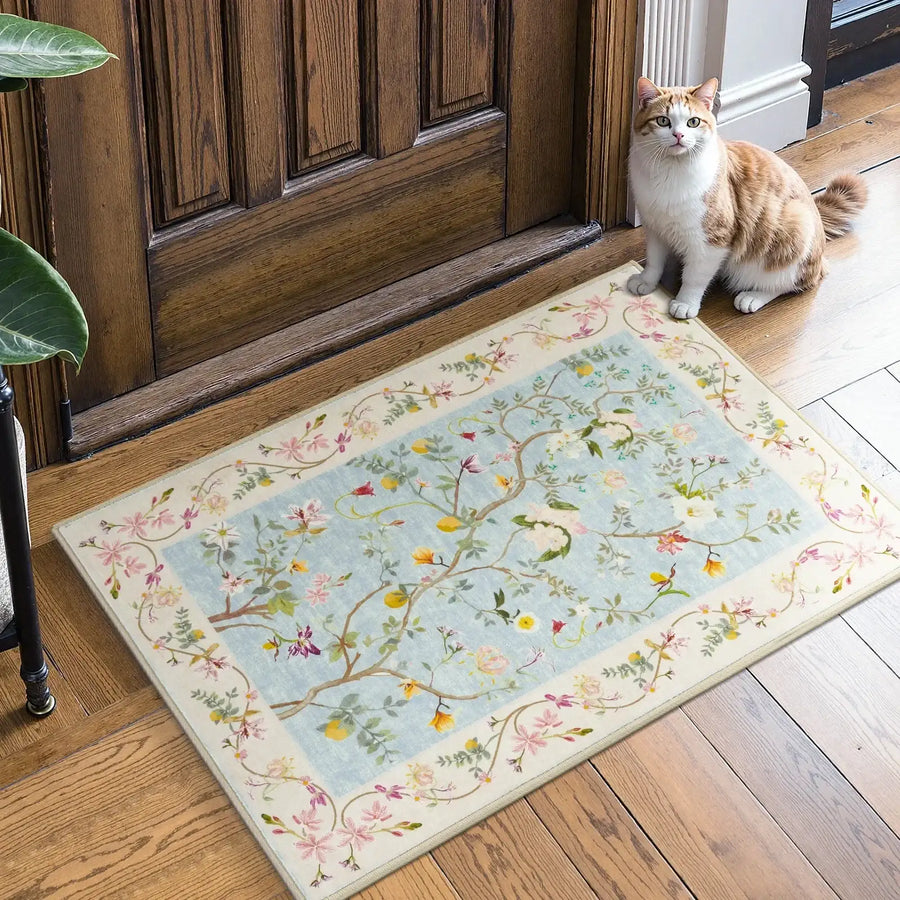 Floral Vine Rug - Jinchan Home