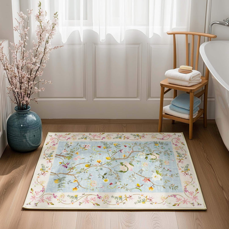 Floral Vine Rug - Jinchan Home