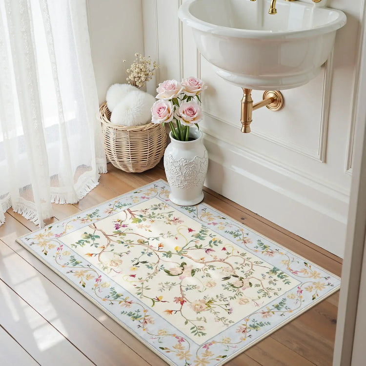 Floral Vine Rug - Jinchan Home
