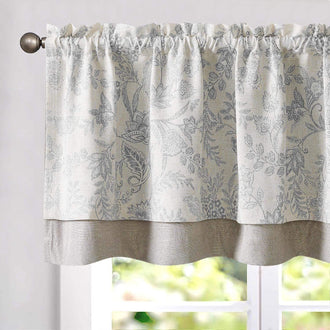 
                    
                      Vintage Botanical Scroll Double-Layer Valance - Jinchan Home
                    
                  