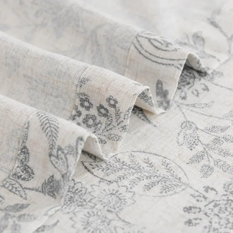 
                    
                      Vintage Scrollwork Floral Linen Kitchen Curtains - Jinchan Home
                    
                  