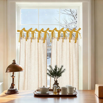 
                    
                      DIY Colorblock Linen-Blend Kitchen Curtains - Jinchan Home
                    
                  