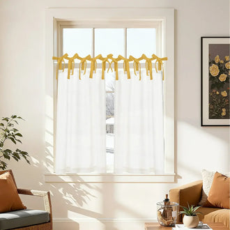 
                    
                      DIY Colorblock Linen-Blend Kitchen Curtains - Jinchan Home
                    
                  