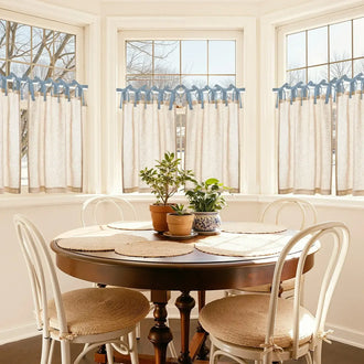 
                    
                      DIY Colorblock Linen-Blend Kitchen Curtains - Jinchan Home
                    
                  