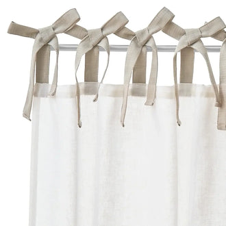 DIY Colorblock Linen-Blend Kitchen Curtains - Jinchan Home