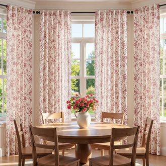 
                    
                      Amelie Floral Linen Blend Curtains - Jinchan Home
                    
                  