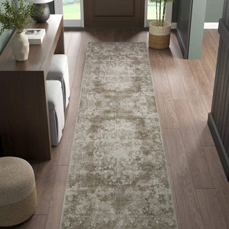 Faded Persian Medallion Area Rug - Jinchan Home