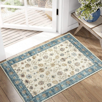 
                    
                      Vintage Floral Medallion Area Rug - Jinchan Home
                    
                  