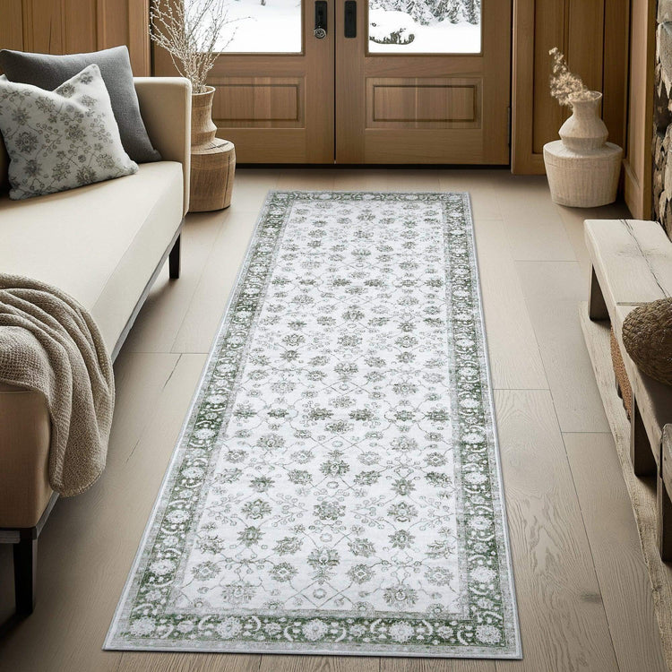 Vintage Floral Medallion Area Rug - Jinchan Home