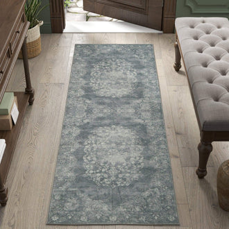 
                    
                      Antique Distressed Medallion Area Rug - Jinchan Home
                    
                  