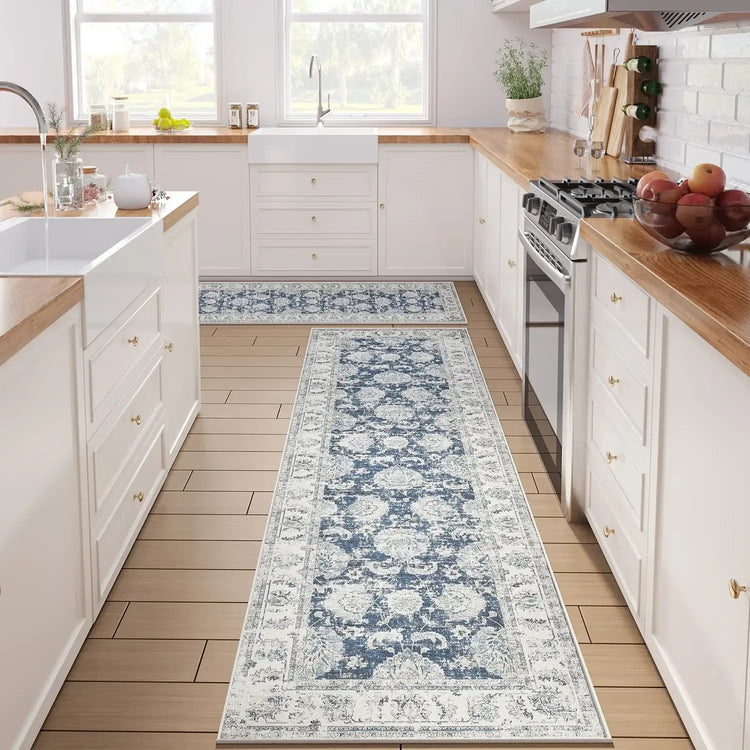 Vintage Medallion Floral Rug - Jinchan Home