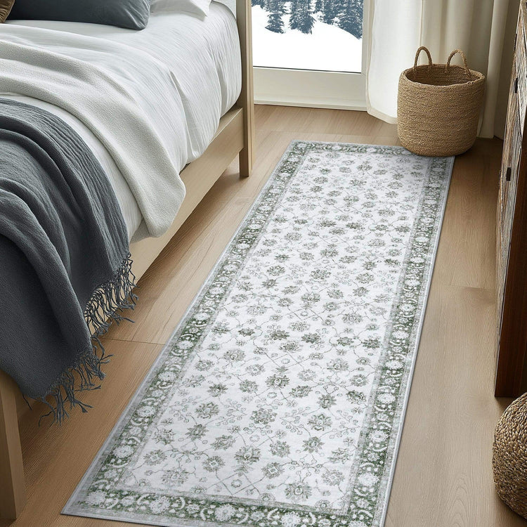 Vintage Floral Medallion Area Rug - Jinchan Home