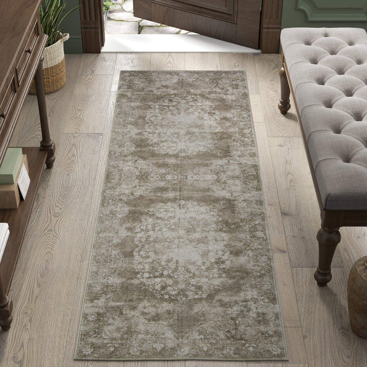 Faded Persian Medallion Area Rug - Jinchan Home