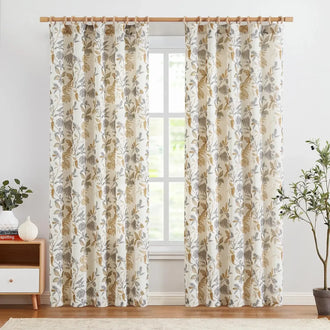 
                    
                      Tropical Leaf Print Botanical 3-in-1 Curtains - Jinchan Home
                    
                  