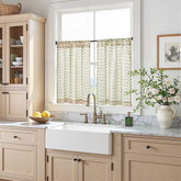 Boho Herringbone Kitchen Curtains - Jinchan Home