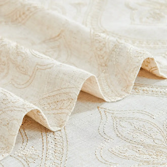 
                    
                      Embroidered Paisley Grommet Curtains - Jinchan Home
                    
                  