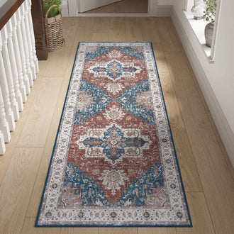 
                    
                      Vintage Persian-Style Distressed Area Rug - Jinchan Home
                    
                  