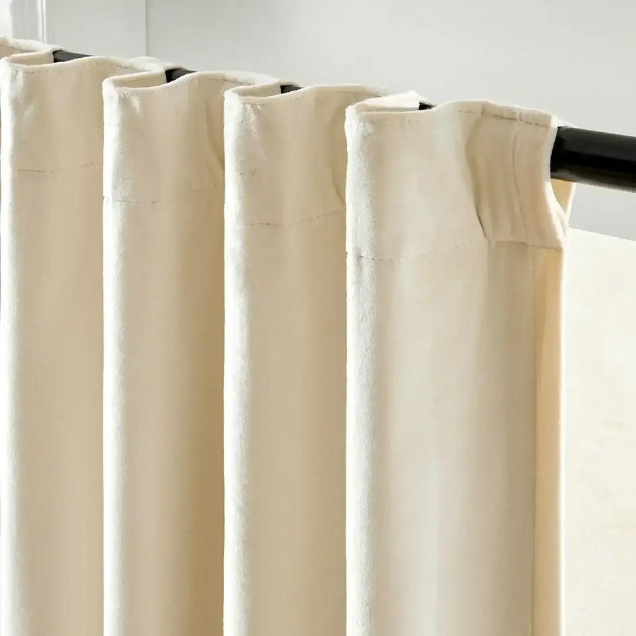 Velvet Light Filtering Curtain (1 Panel) - Jinchan Home