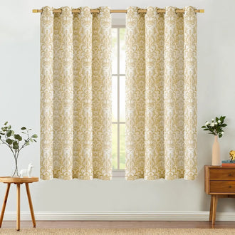 
                    
                      Baroque Damask Linen-Blend Grommet Curtains - Jinchan Home
                    
                  