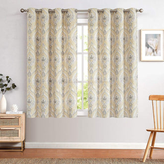
                    
                      Paisley Pattern Faux Linen Curtains - Jinchan Home
                    
                  