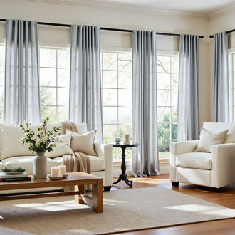 
                    
                      Solid Linen-Blend 3-in-1 Curtains - Jinchan Home
                    
                  