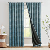 Boho Moon Phase Print Blackout Curtains - Jinchan Home