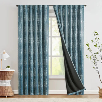 
                    
                      Boho Moon Phase Print Blackout Curtains - Jinchan Home
                    
                  