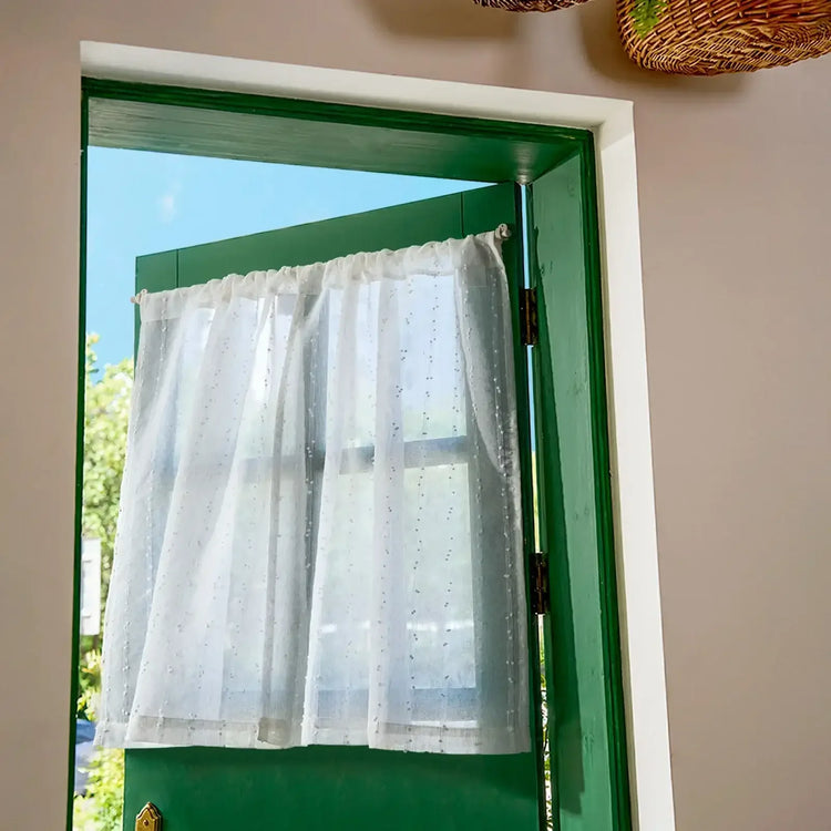 Semi Sheer Kitchen Curtains - Jinchan Home