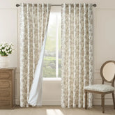 Vintage Botanical Vine Linen Curtains - Jinchan Home