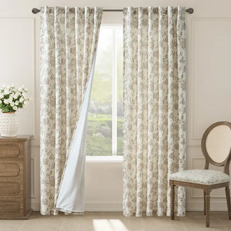 
                    
                      Vintage Botanical Vine Linen Curtains - Jinchan Home
                    
                  