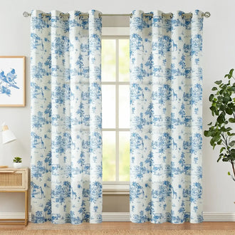 
                    
                      Jungle Safari Vintage Toile Print Grommet Curtains - Jinchan Home
                    
                  